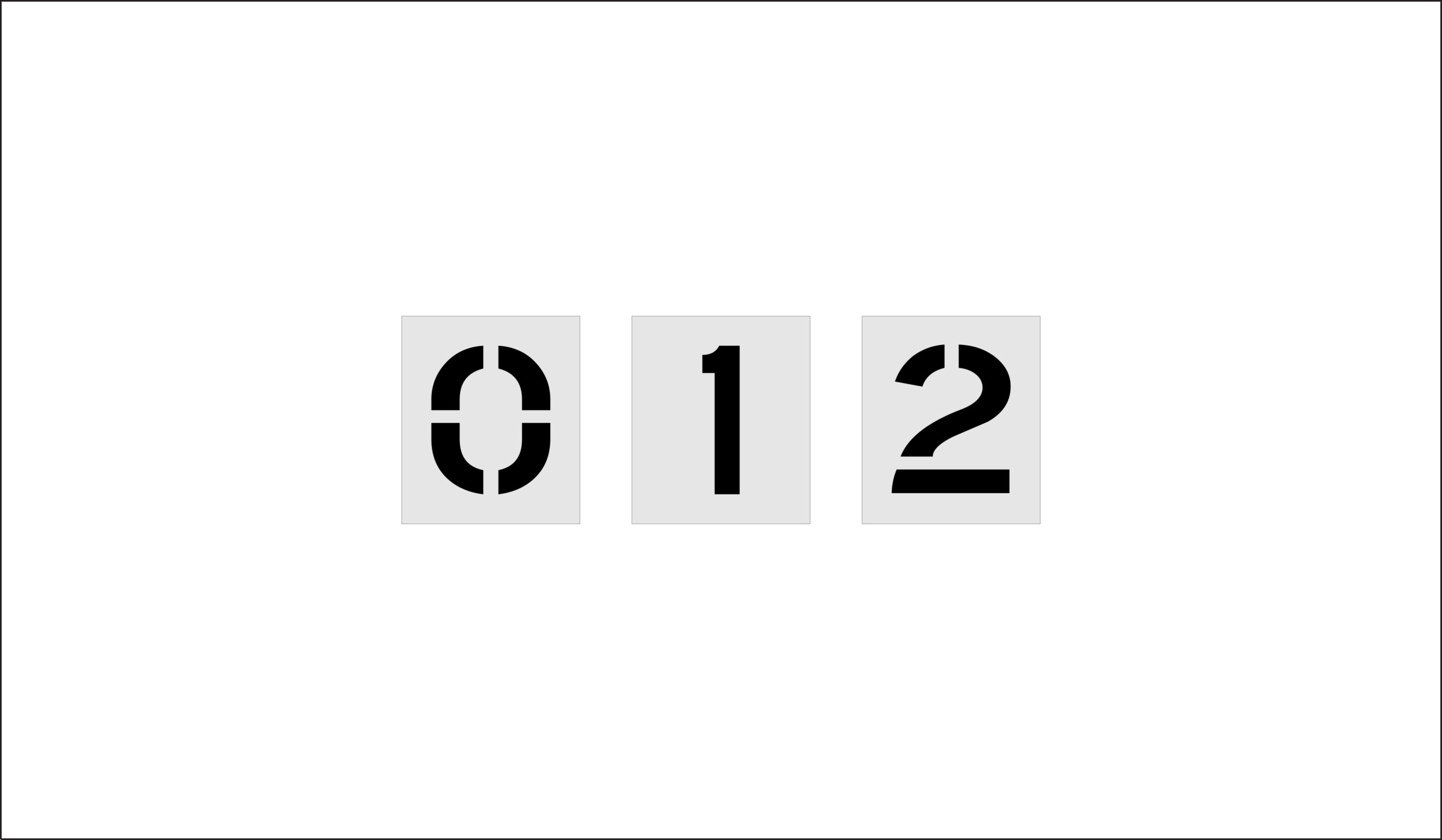 10-Inch Number Kit