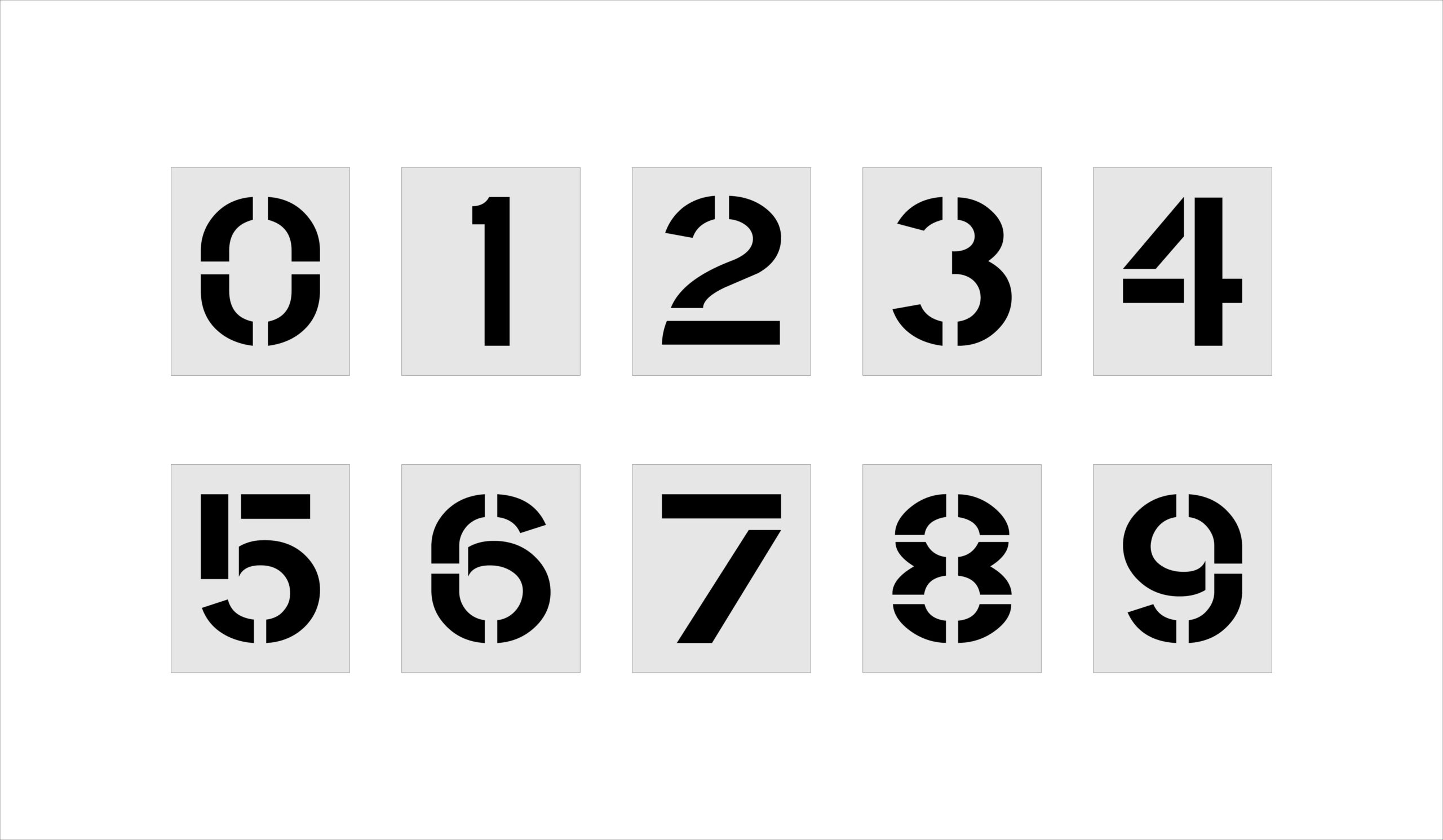 10-Inch Number Kit - Image 2
