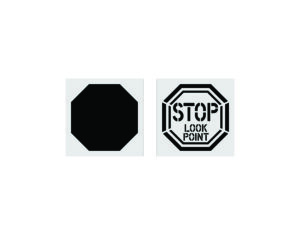 18-Inch Stop Look Point Stencil