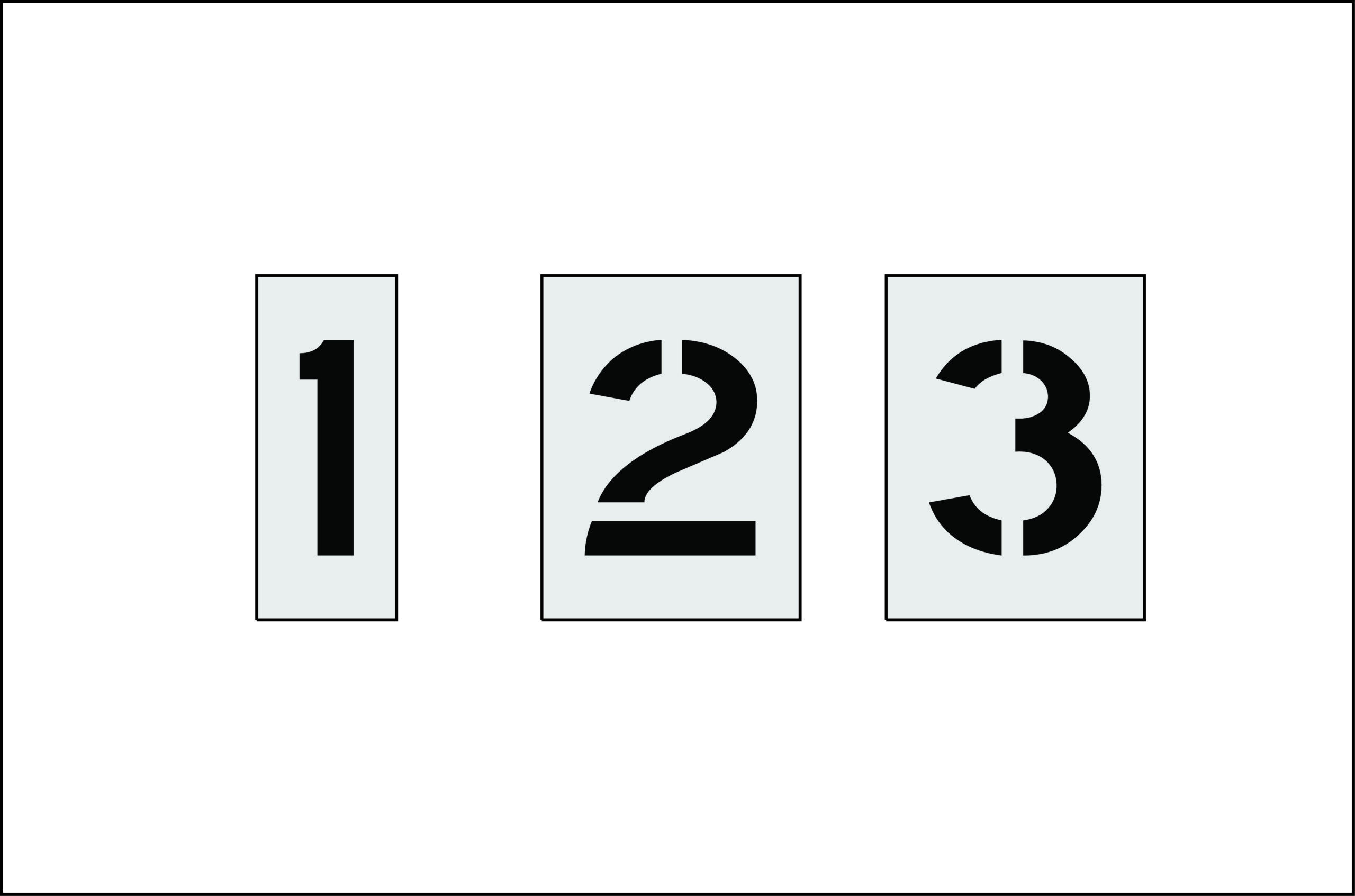10-Inch Number Kit