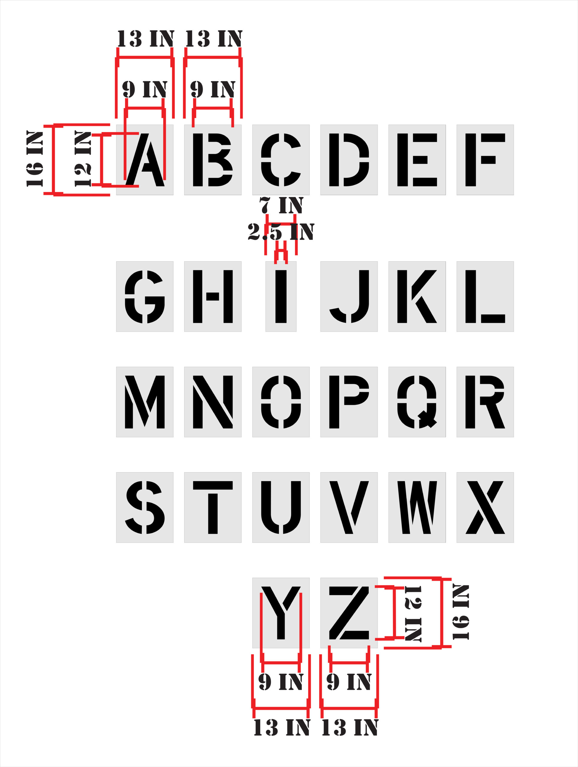 12-Inch Alphabet Kit - Image 3