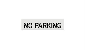 4" No Parking - Curb Stencil