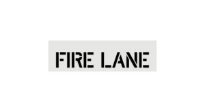 4" Fire Lane - Curb Stencil